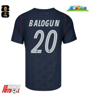 Estados Unidos Folarin Balogun #20 Segunda Equipación Mundial 2026 Manga Corta